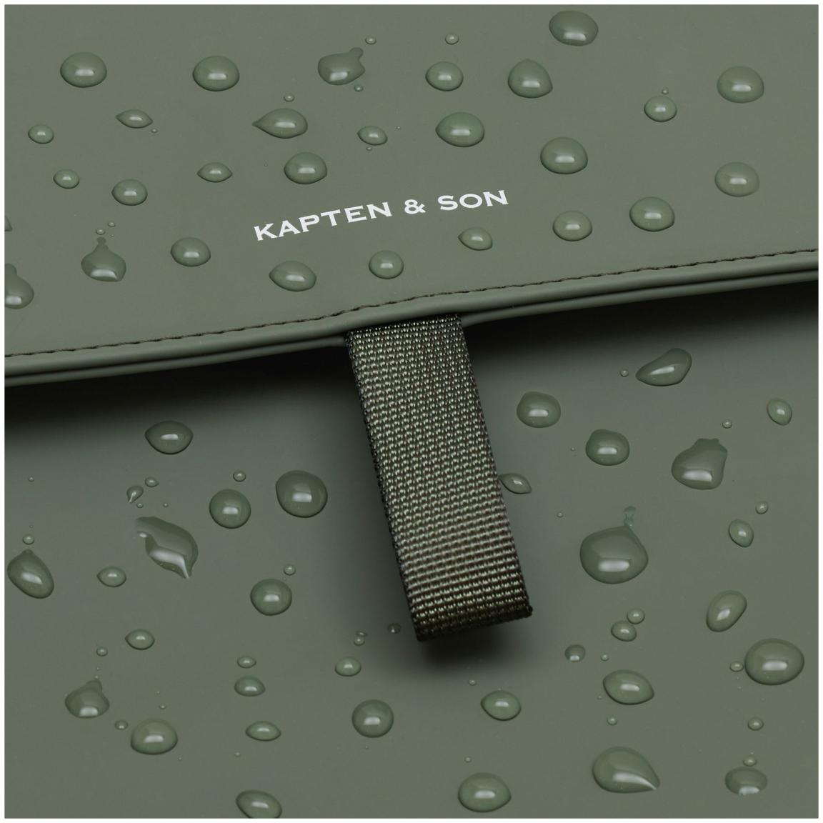 kompakter Technikrucksack Kapten & Son Fyn Dusty Green vegan