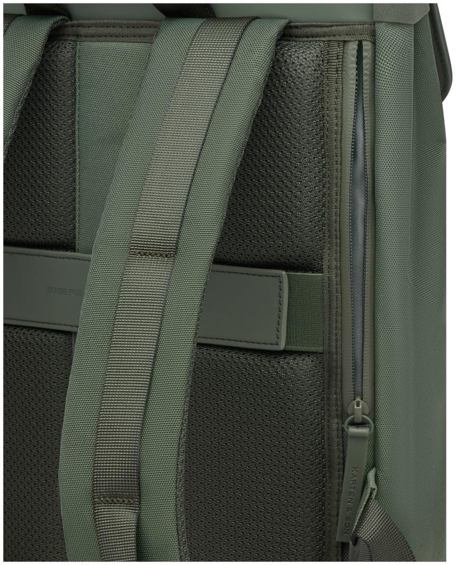 kompakter Technikrucksack Kapten & Son Fyn Dusty Green vegan