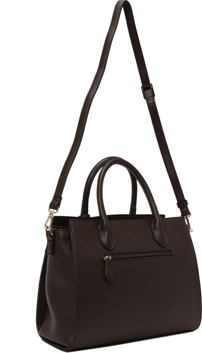 l.Credi Schultertasche Hahnentritt Braun Lenette