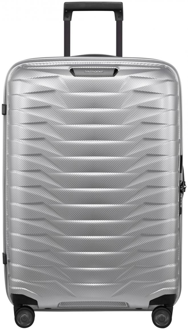leichter Hartschalenkoffer silber Samsonite Proxis Spinner L 75cm