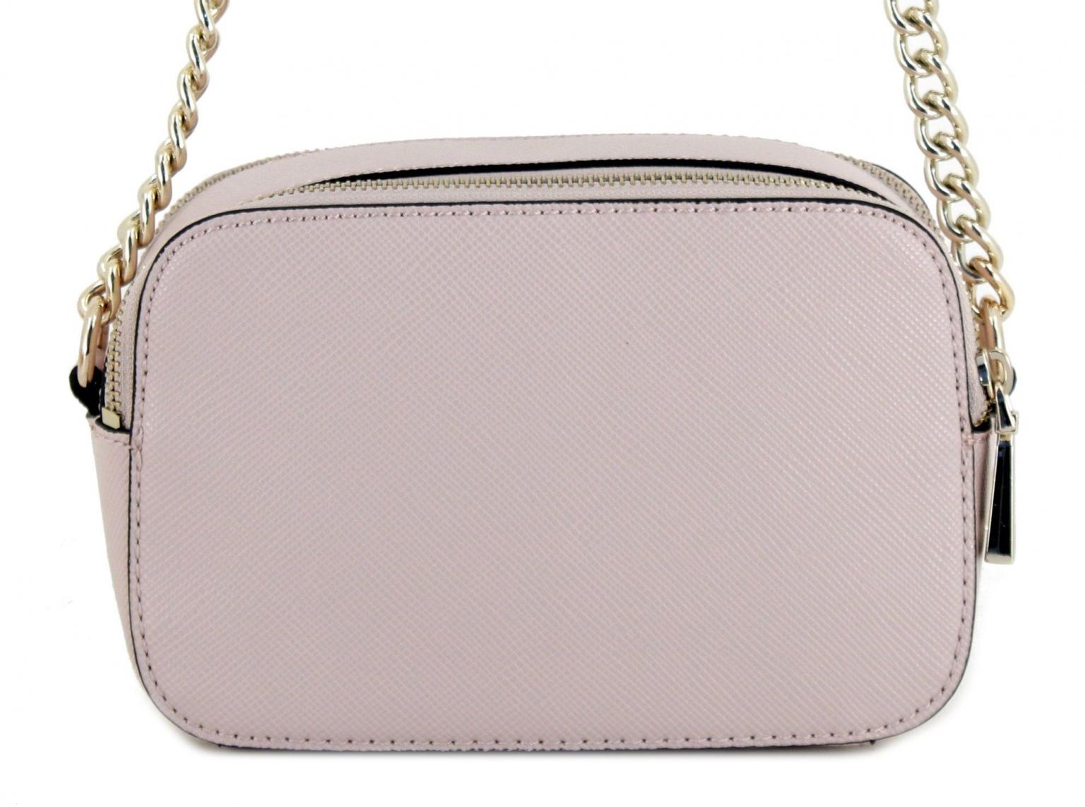 nachhaltige Crossovertasche Kettenriemen Guess Eco Alexie Camera Bag rosa