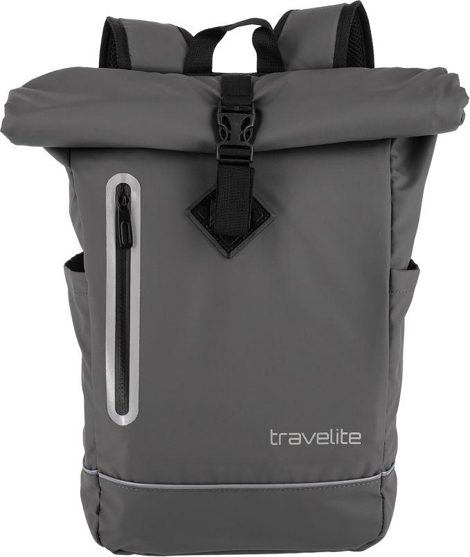 pastellgelber Freizeitrucksack Travelite Basics Plane Roll up