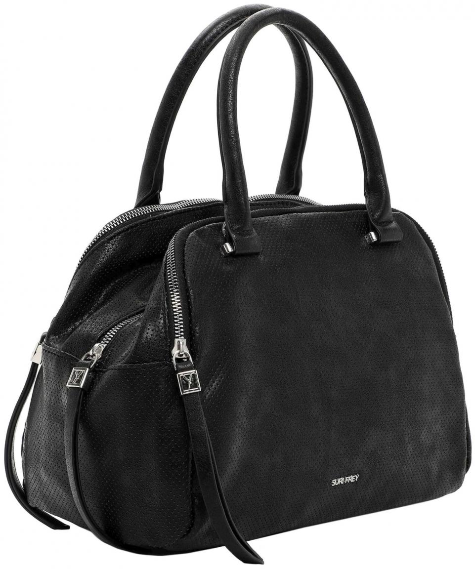 perforierte Henkeltasche Suri Frey Suzy schwarz