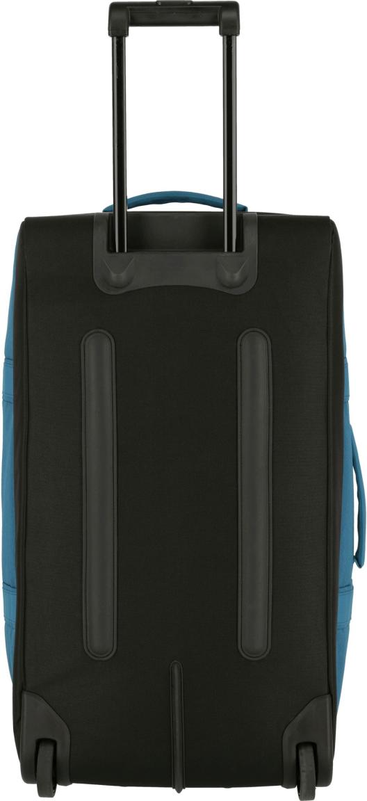 petrolblaue Reisetasche 2-Rad-Trolley Travelite Kick Off L 68cm