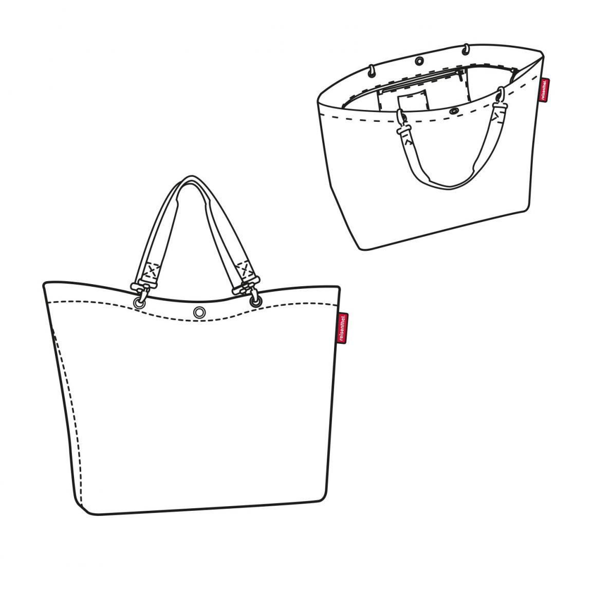 reisenthel Shopper XL Twist Silver grau meliert Tragetasche