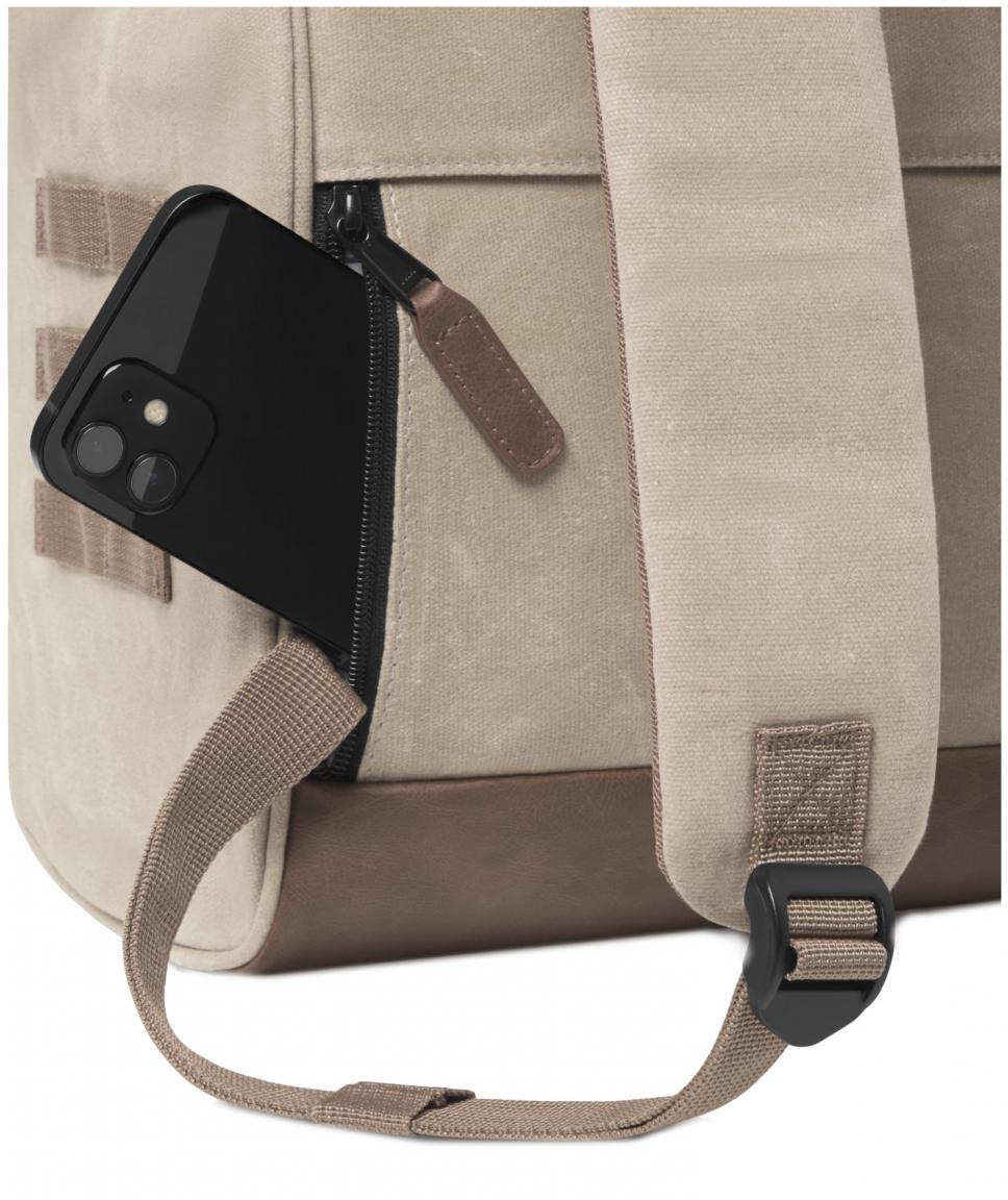 robuster Rucksack Vintage Cabaia Adventurer Medium Rabat Camel