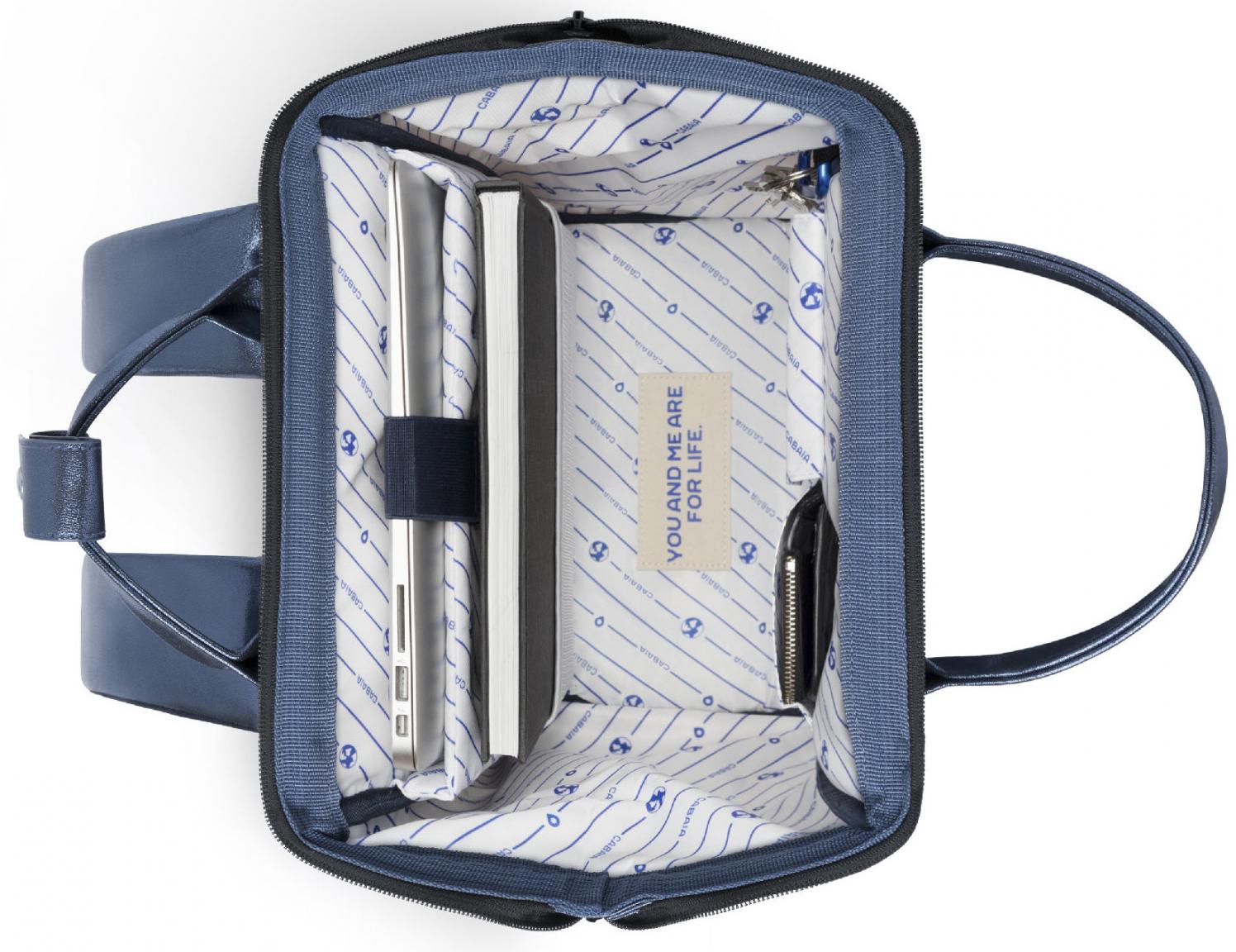 schimmernder Damenrucksack Cabaia navy Medium Larissa Adventurer