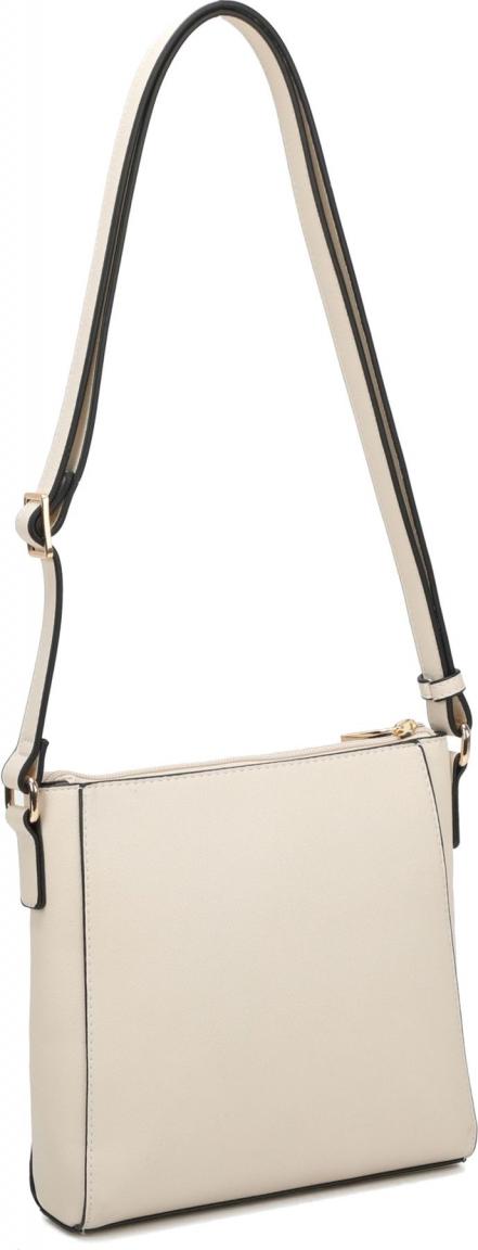 schlichte Crossover Tasche Damen Polly L. Credi Creme vegan