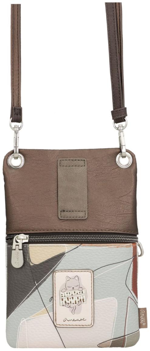 schmale Phone Bag Anekke beige Sophia Comicprint