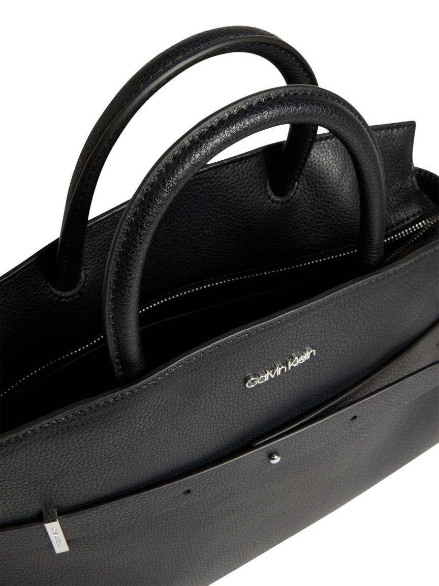 schwarze Kurzgrifftasche Calvin Klein CK Code Tote MD