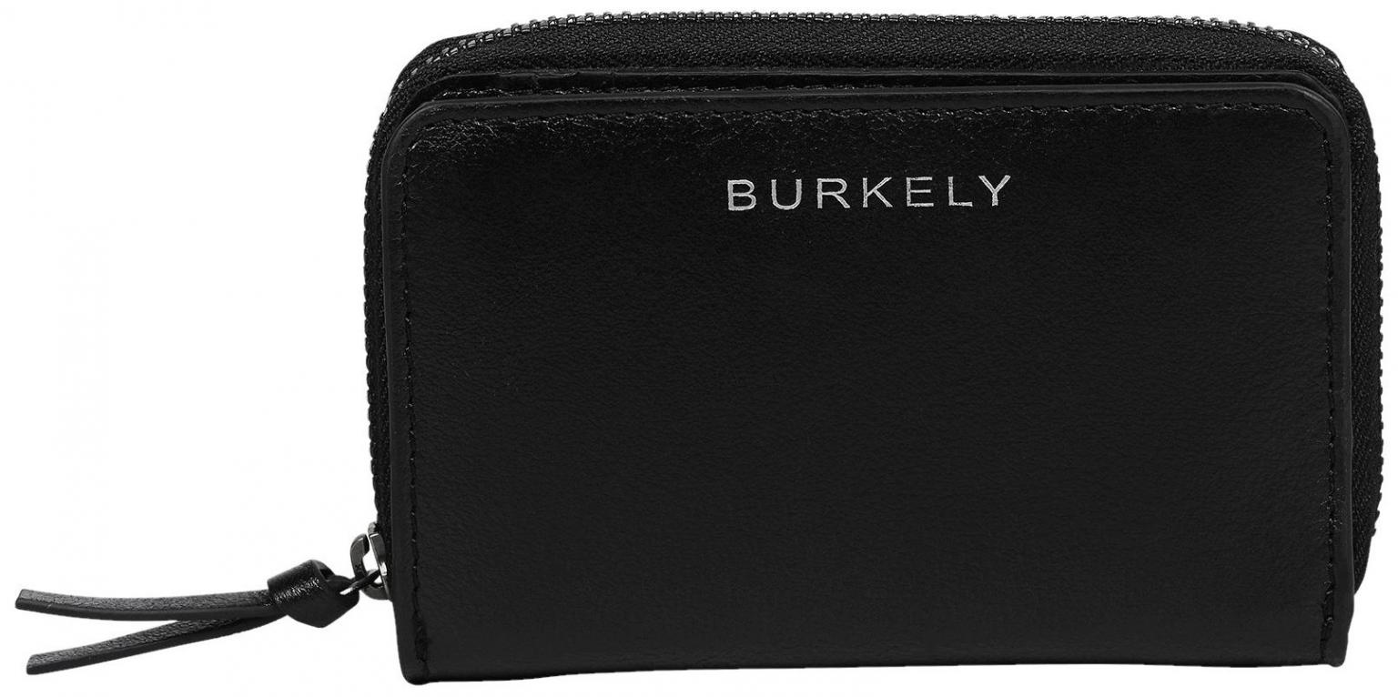 schwarze Lederbörse BURKELY Creased Crystal