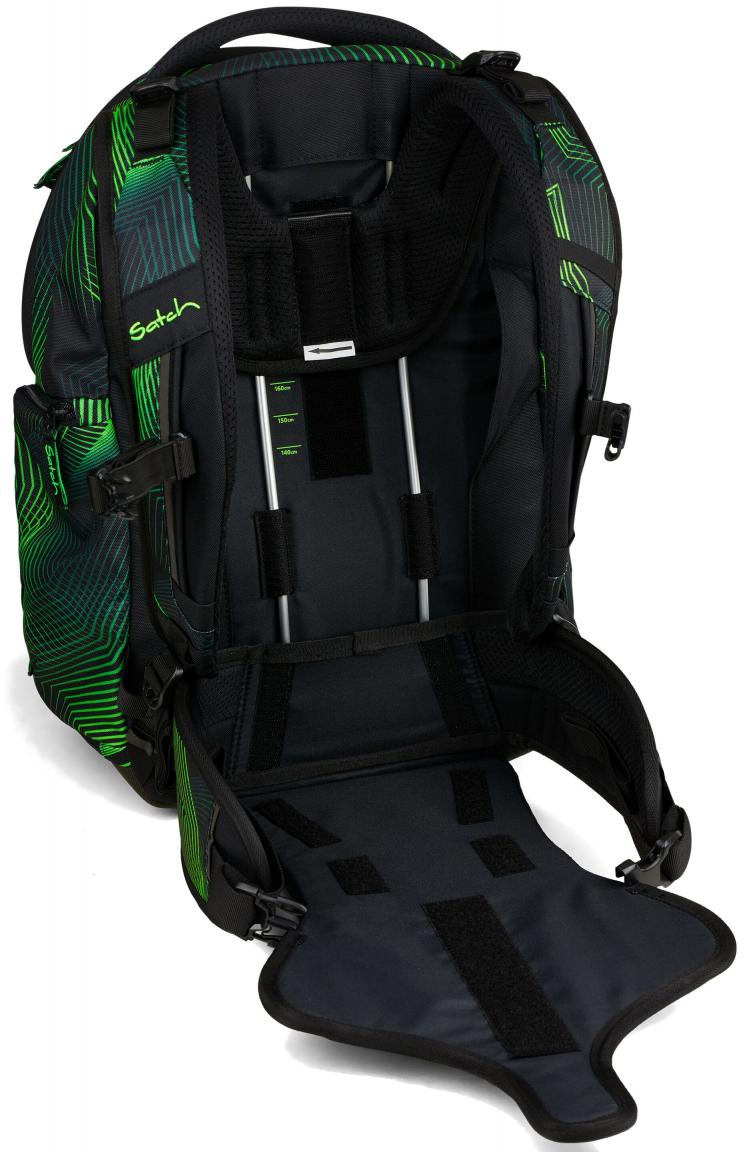 schwarze Satch Schultasche Match Blackjack recycelt