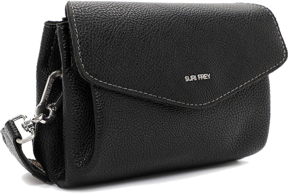 schwarze Schultertasche mit Überschlag Cathy Suri Frey