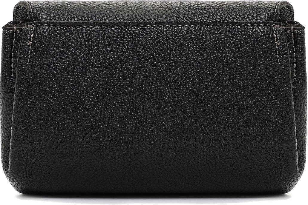 schwarze Schultertasche mit Überschlag Cathy Suri Frey