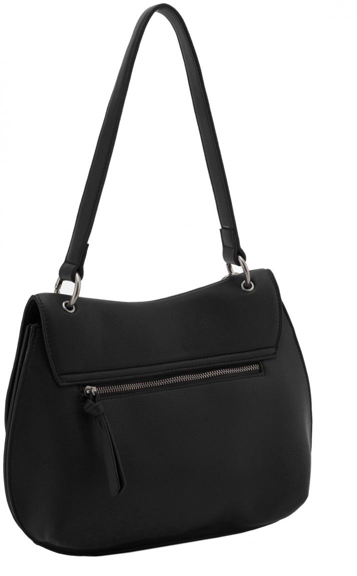 schwarze Schultertasche mit Überschlag recycelt FREDsBRUDER My Bestie