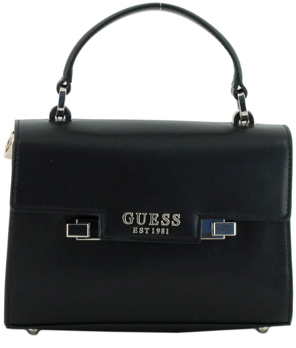 schwarze Überschlagtasche Guess Eco Aldith Mini