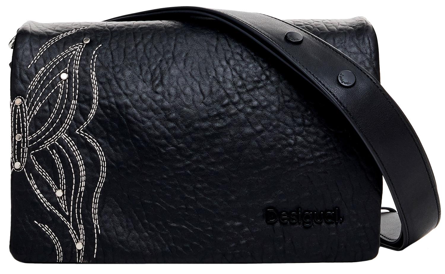 schwarze Umhängetasche Dortmund Flap 2.0 feminin Schmetterling