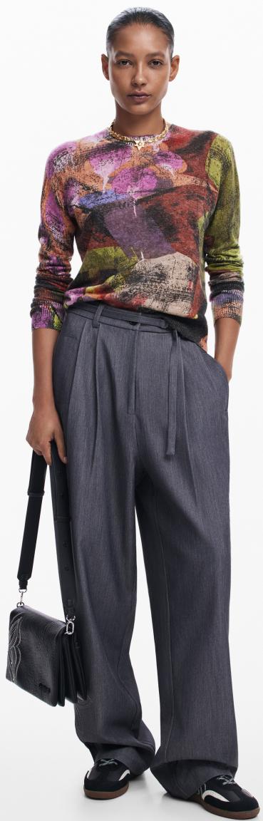 schwarze Umhängetasche Dortmund Flap 2.0 feminin Schmetterling