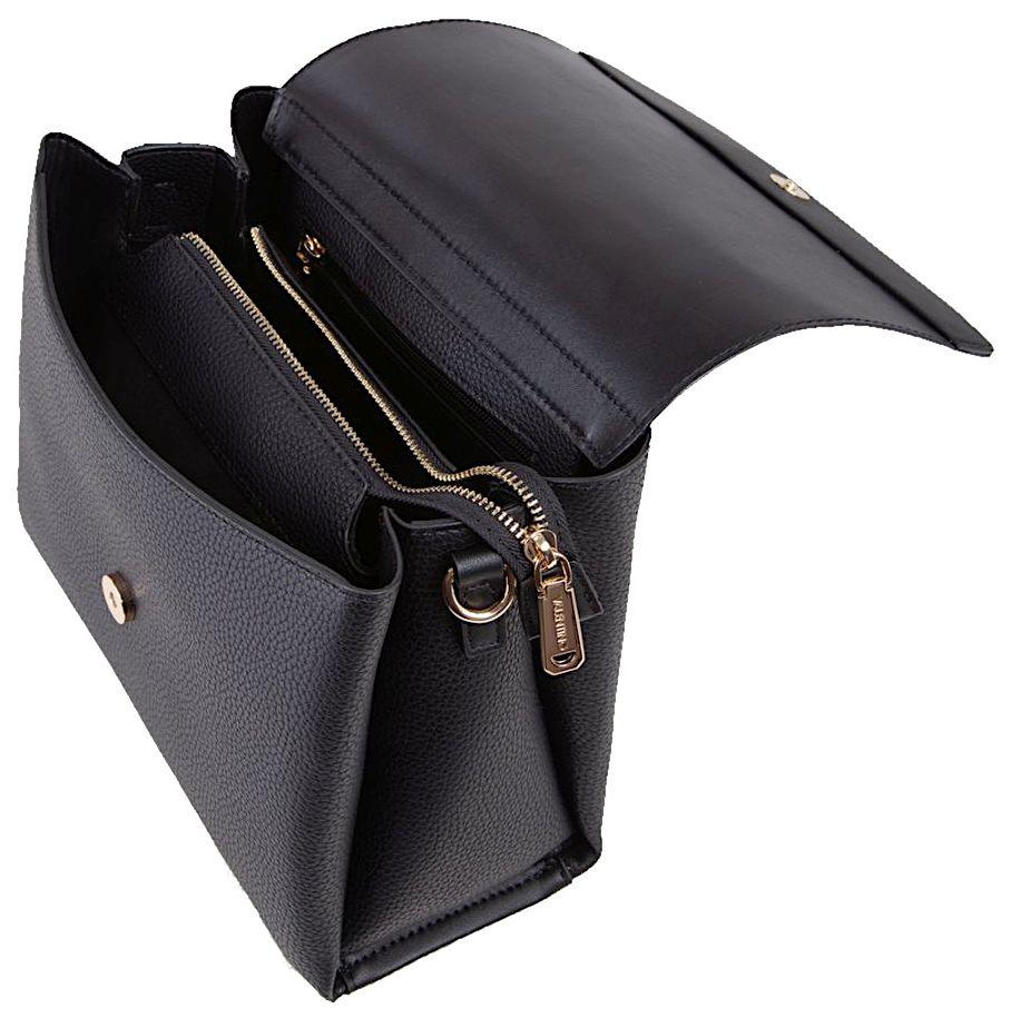 schwarze Umhängetasche Statement Valentino Alexia Nero