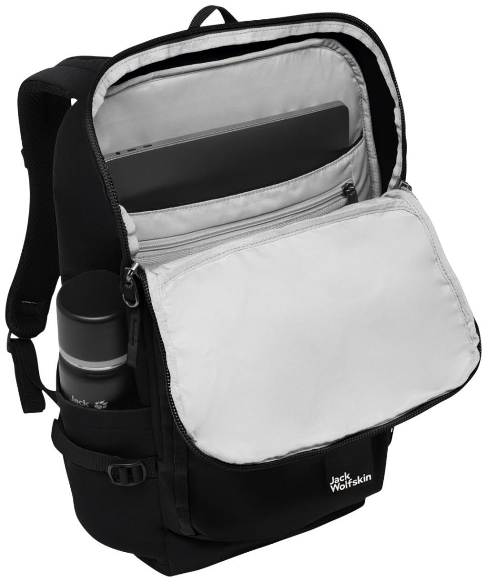 schwarzer Laptoprucksack Lyall Nylon JACK WOLFSKIN Black Bluesign