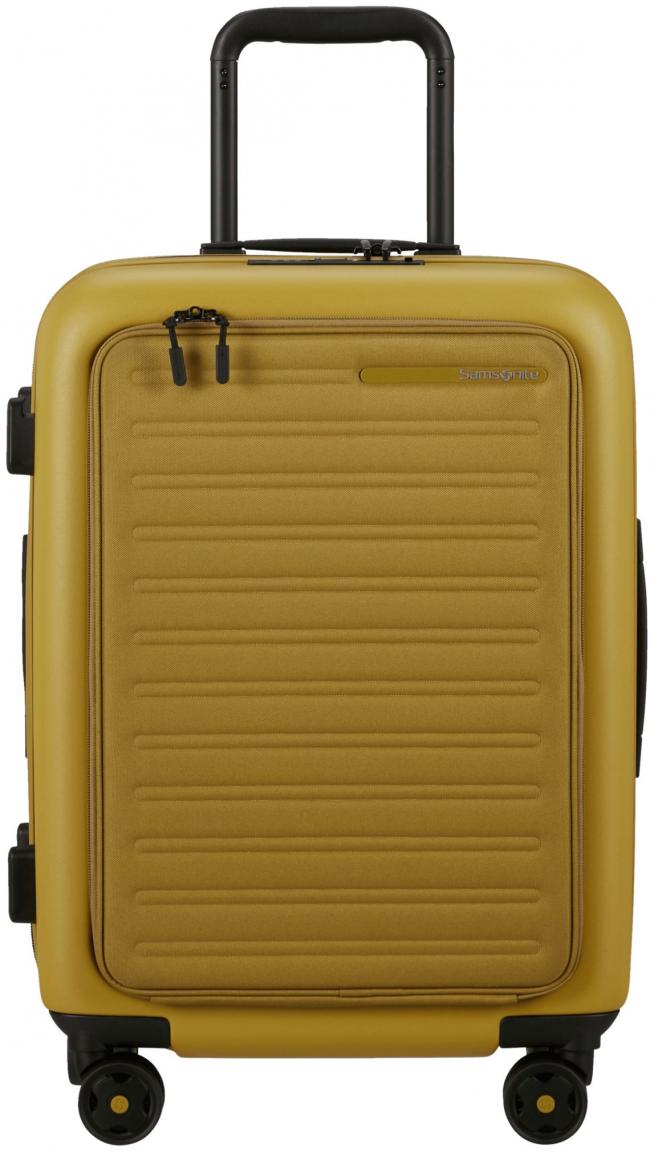 senfgelber Handgepäckkoffer Samsonite StackD Easy Access S 55cm