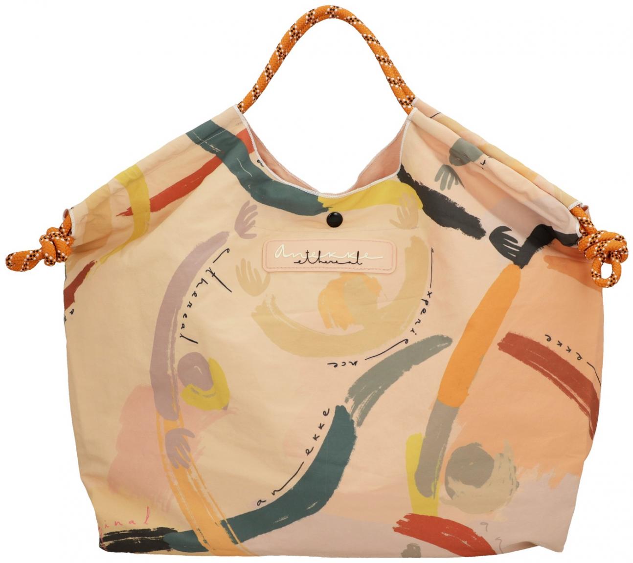 sommerliche Strandtasche orange rosa Anekke Alma Smart