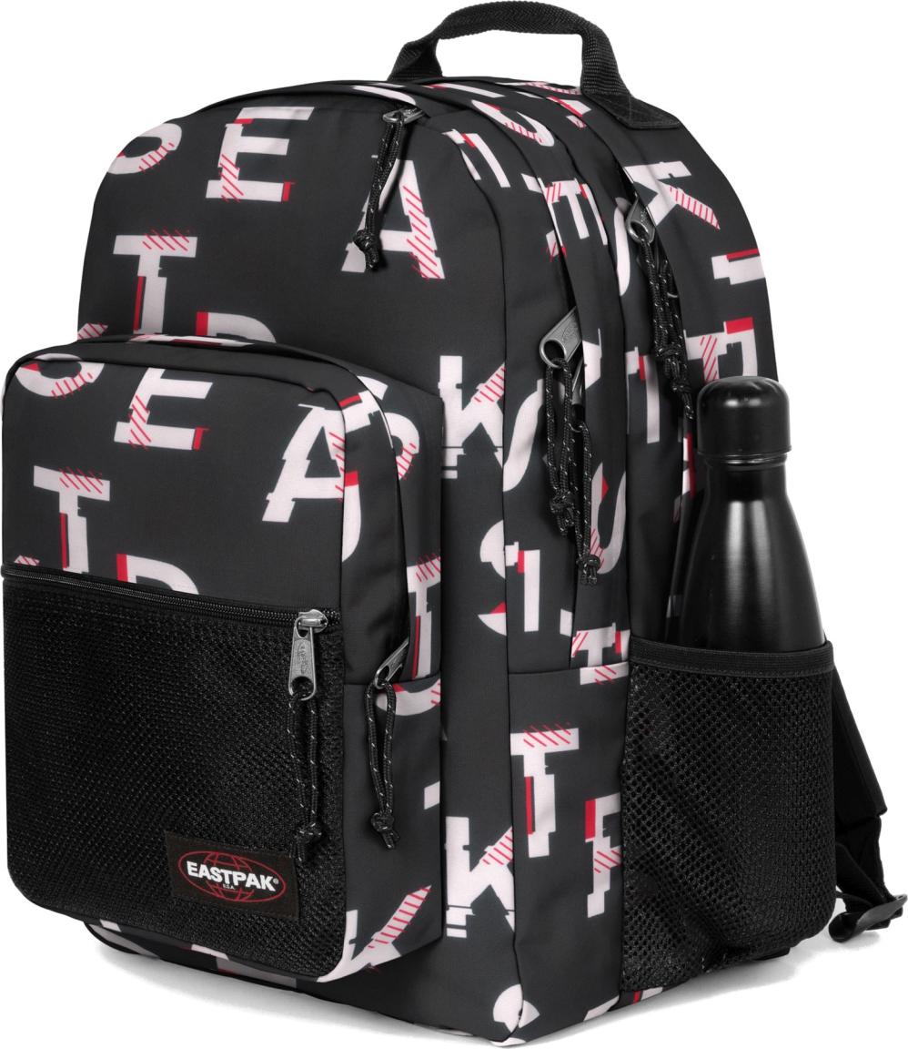 stylischer Backpack Uni Eastpak Pinzip Mash Core Schwarz Buchstaben Design