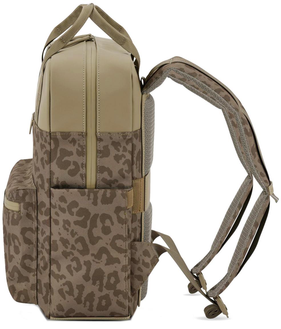 stylischer Rucksack Bergen Pro Leopardenmuster Dark Brown KAPTEN UND SON