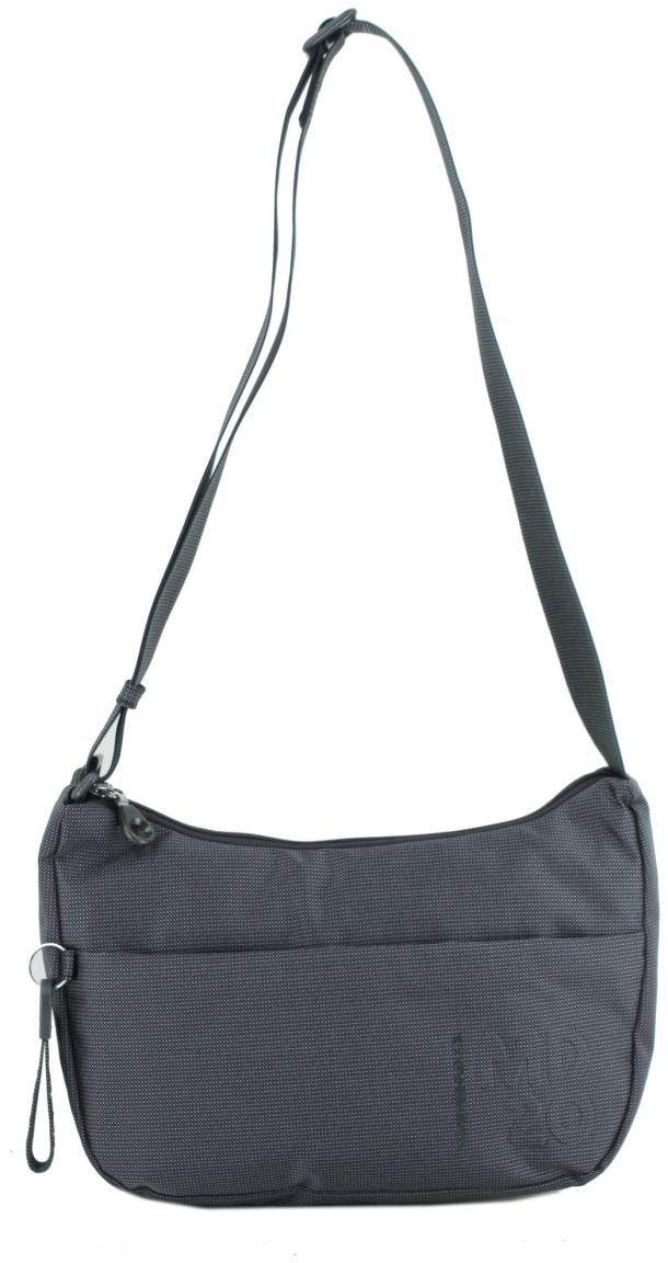 trendige Nylontasche dunkelblau glänzend Mandarina Duck Hobo Atlantic Sea