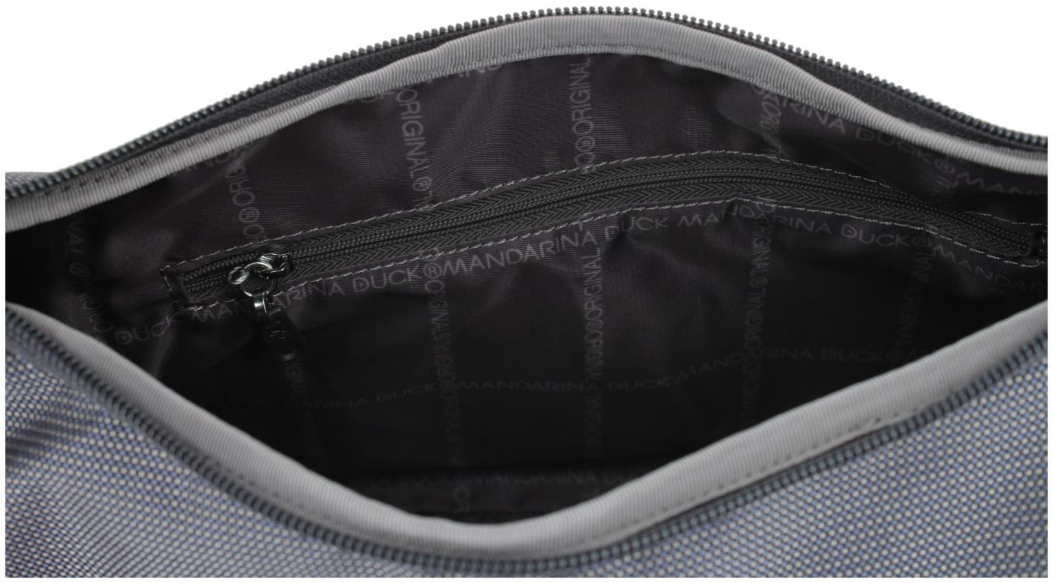 trendige Nylontasche dunkelblau glänzend Mandarina Duck Hobo Atlantic Sea