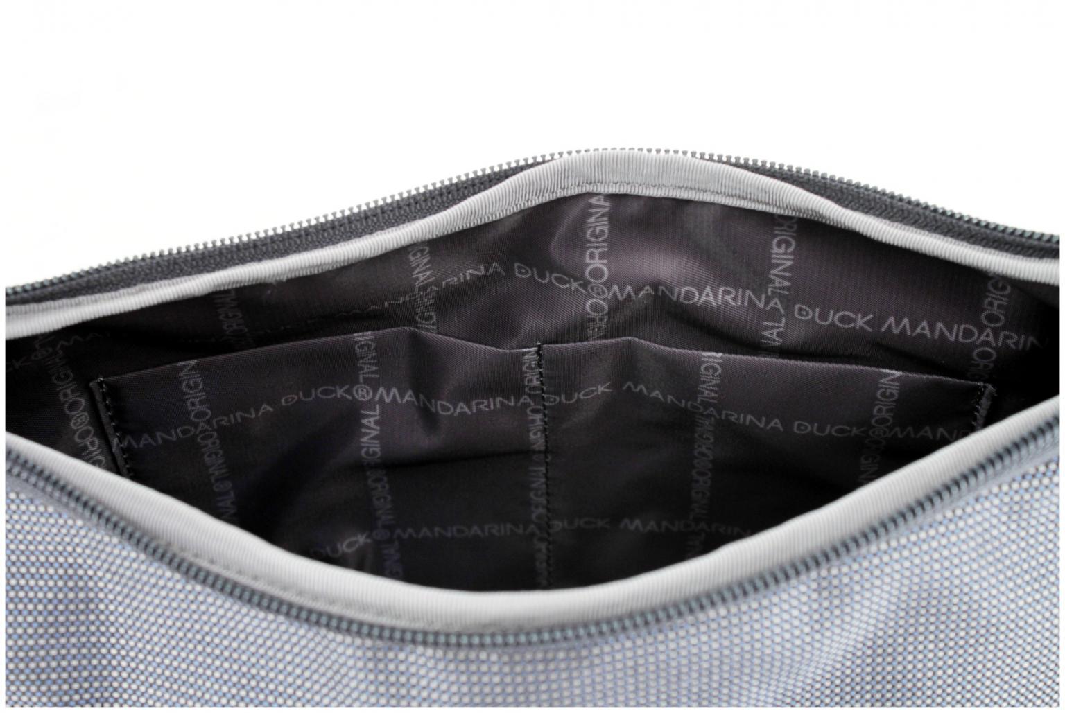 trendige Nylontasche dunkelblau glänzend Mandarina Duck Hobo Atlantic Sea