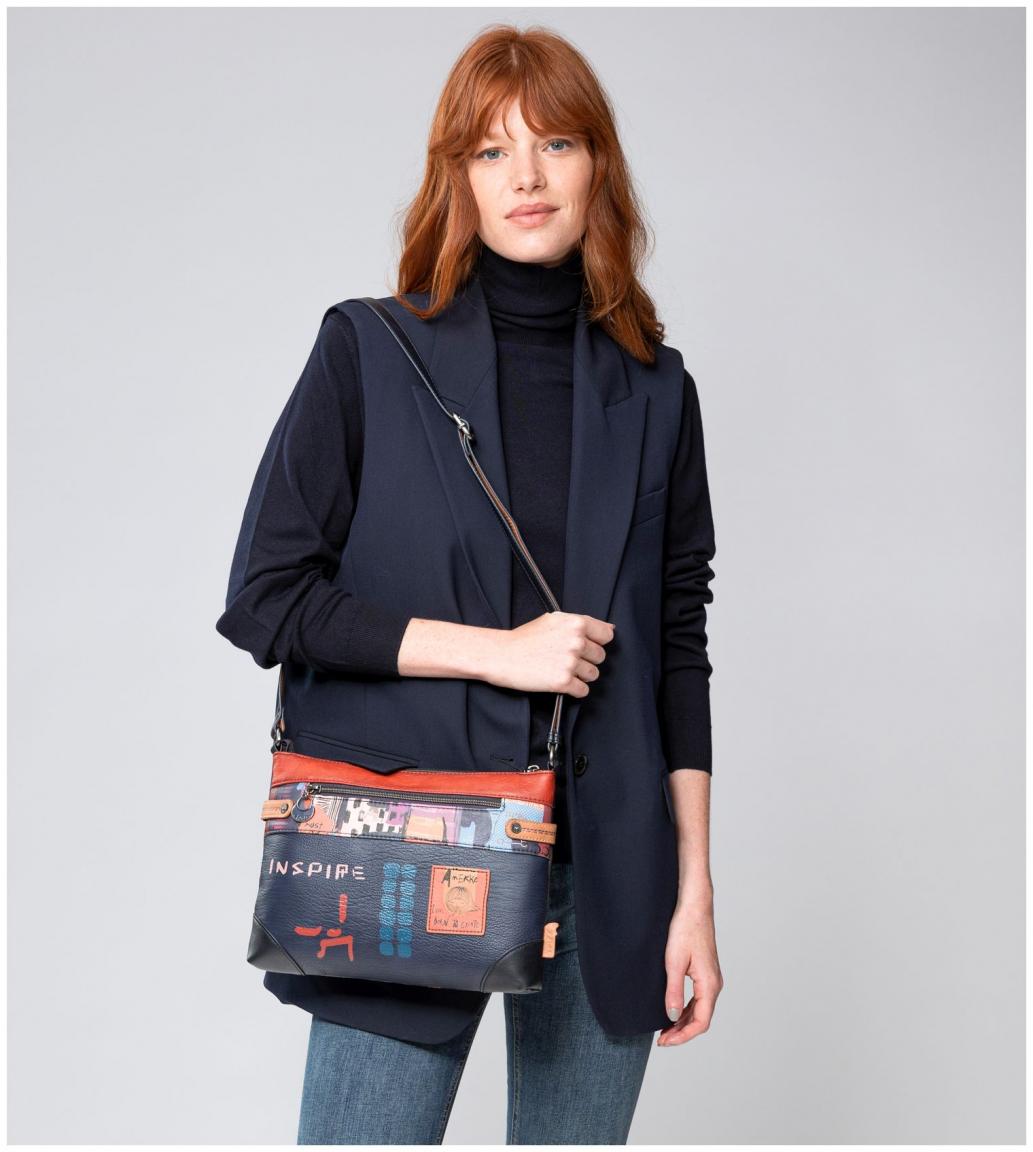 trendige Schultertasche Anekke Contemporary japanische Kunst