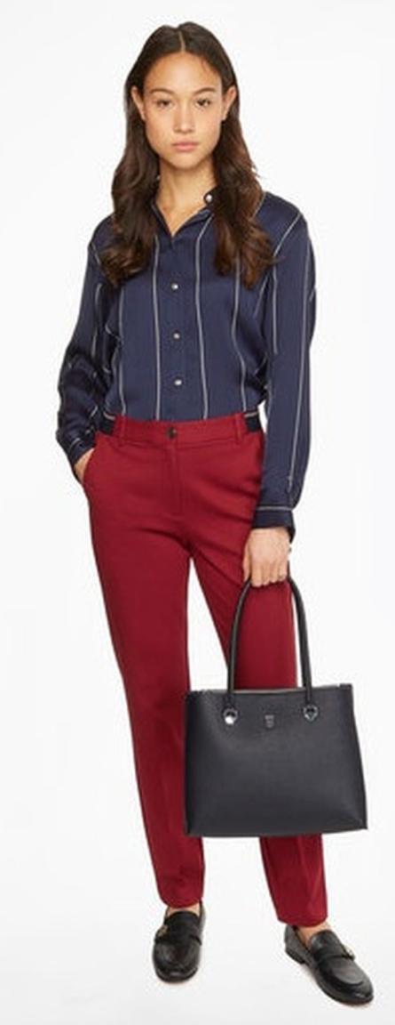 zeitlose Schultertasche Damen Tommy Hilfiger Black Tablet