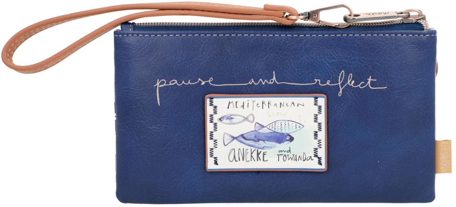zweifaches Etui Anekke Sunrise Mediterranean Printdesign Urlaubsland blaue Dächer