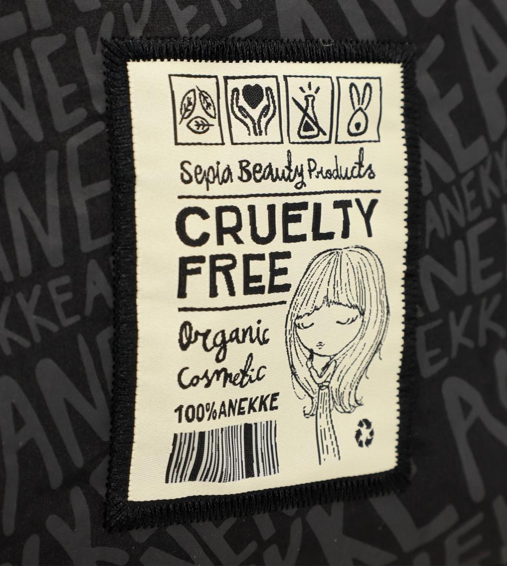zweigeteilte Bowlingbag recycled Anekke Nature Woods Logoprint schwarz grün