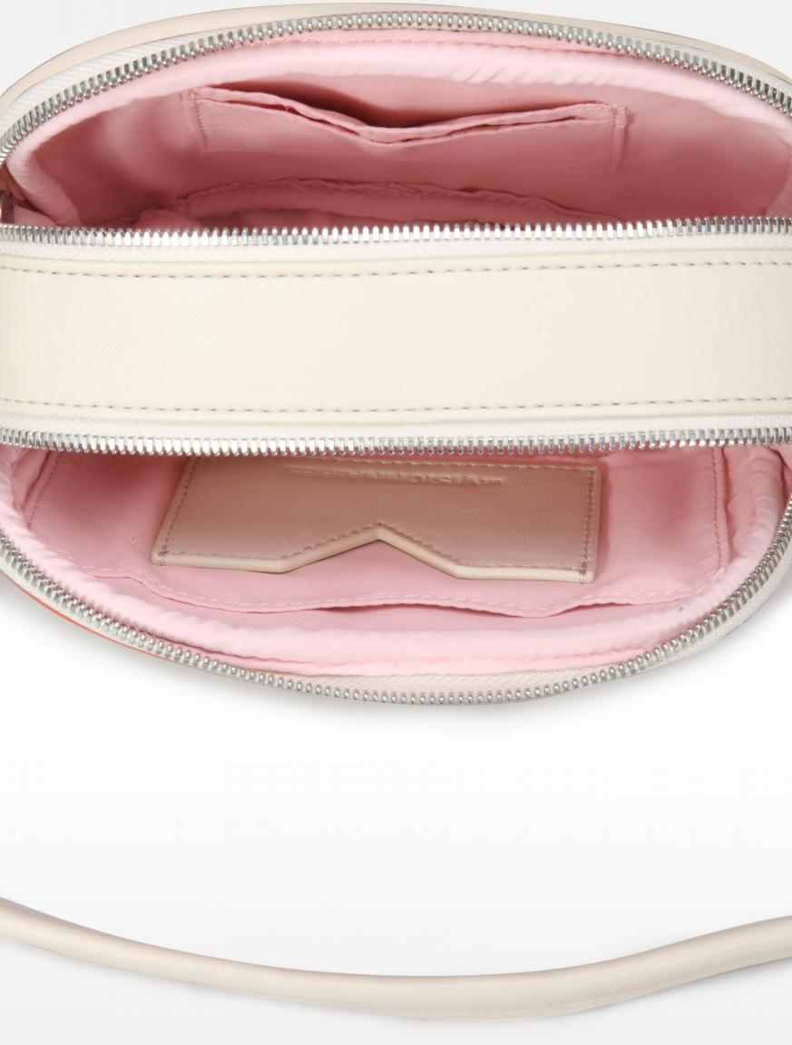 zweigeteilte Crossbody Bag hellbeige Les Visionnaires Ella Piping