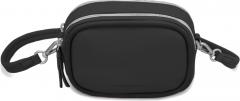 Abendtasche zweigeteilt Lammleder schwarz Les Visionnaires Ella Piping