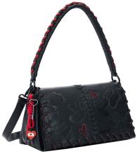 All Mickey Überschlagtasche Desigual rot Naron Medium schwarz