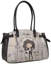 Anekke Orchestra Schultertasche Portrait - Silber