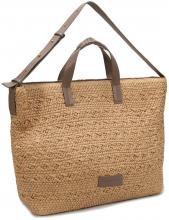 Basttasche Les Visionnaires Nia Raffia Nature Taupe