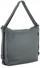 Beutelrucksack Stormy Weather Leder dunkelgrau Mandarina Duck Mellow Leather Hobo