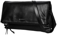 Burkely Schultertasche Leder Creased Crystal Black