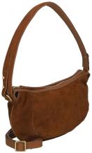 Burkely Sierra Schultertasche Leder Velours Cognac - Braun