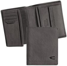 Camel Active Nimbus Herren Brieftasche Leder Charcoal - Dunkelgrau