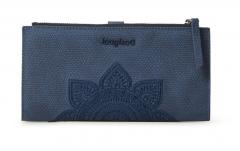 Damengeldbörse Desigual Aquiles Pia blau bestickt Navy