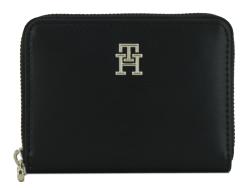 Damenportemonnaie schwarz Tommy Hilfiger Iconic Ziparound Interlock