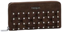 Desigual Damenbörse Chocolate Nieten Paisley Patch Fiona dunkelbraun
