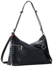 Desigual Half Logo Leiria 2.0 Schultertasche Negro - Schwarz