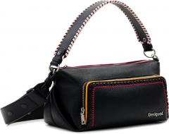 Desigual Schultertasche Maxi Prime Urus Negro Black