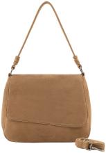 FREDsBRUDER Softly Flap Bag Überschlagtasche Velours Caramel - Mittelbraun